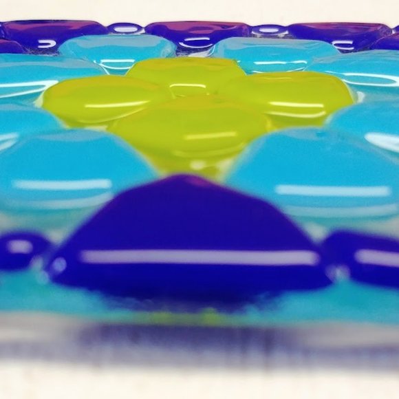 Fused Glass Granny Square Coasters - Picture 9 of 10